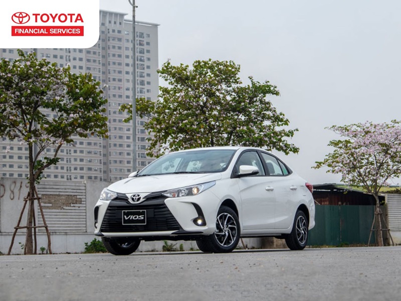 Toyota Vios cũ với thiết kế nhỏ gọn