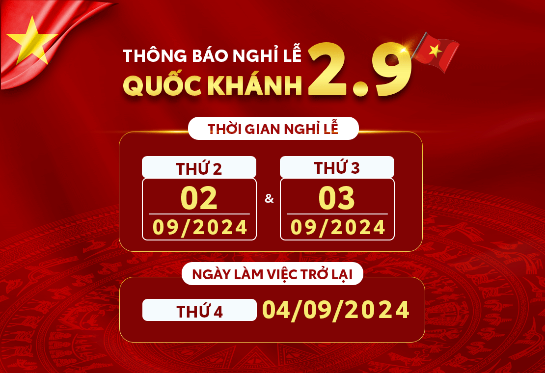 TFSVN Thông Báo Nghỉ Lễ Quốc Khánh 2/9