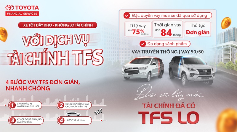 Đa dạng các gói vay mua ô tô đã qua sử dụng của TFSVN