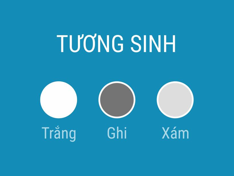 Trắng, Ghi, Xám là ba màu sắc tương sinh với mệnh Thủy