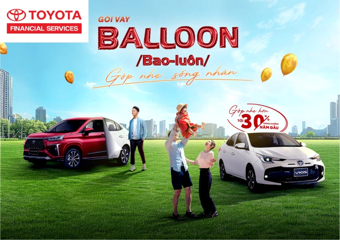 Gói vay Balloon là giải pháp góp nhẹ sống nhàn, giúp khách hàng dễ dàng sở hữu chiếc xe mơ ước.