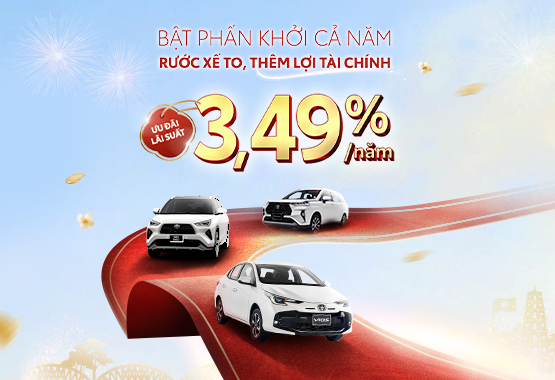 Ưu Đãi Lãi Suất Vay Mua Xe Toyota Trong Tháng 01/2026