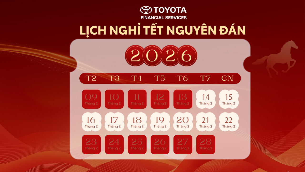 TFSVN thông báo lịch nghỉ tết nguyên đán 2026