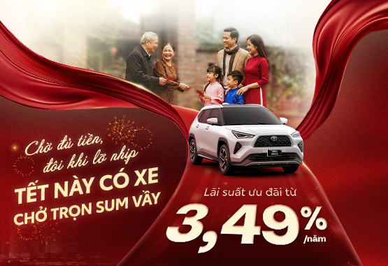 Ưu Đãi Lãi Suất Vay Mua Xe Toyota Trong Tháng 02/2026