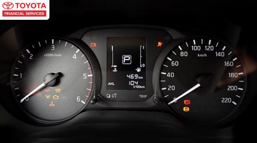 Bảng đồng hồ báo mức tiêu hao nhiên liệu