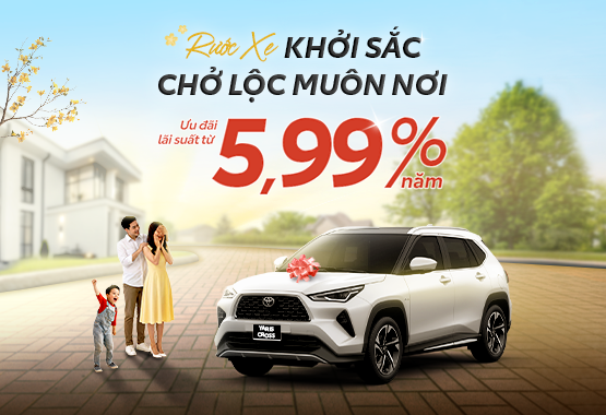 Ưu Đãi Lãi Suất Vay Mua Xe Toyota Trong Tháng 03/2026