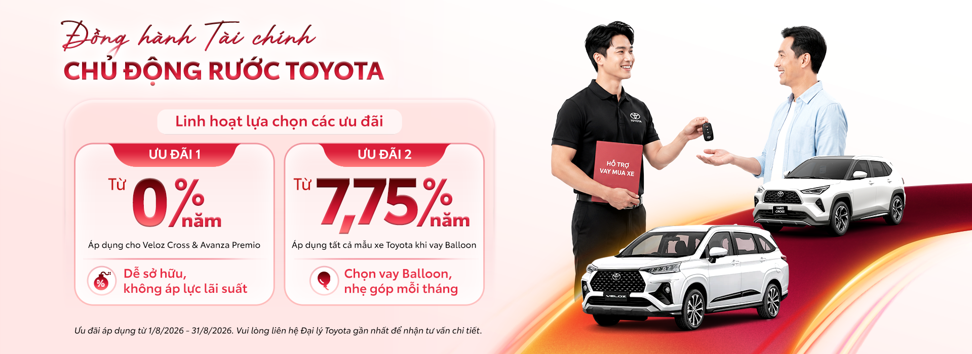 Rước Toyota Ngay Hôm Nay Với Ưu Đãi Lãi Suất Từ Tài Chính Toyota