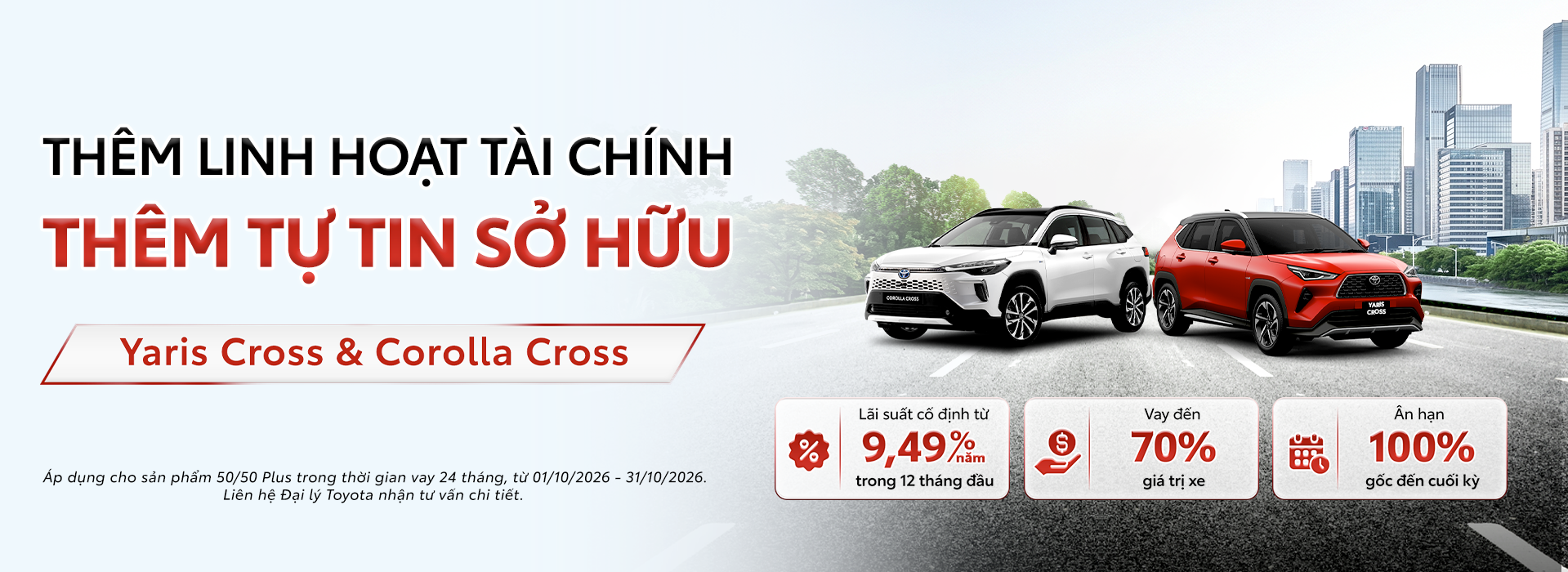 Thêm Linh Hoạt Tài Chính – Thêm Tự Tin Sở Hữu Cho Yaris Cross Và Corolla Cross